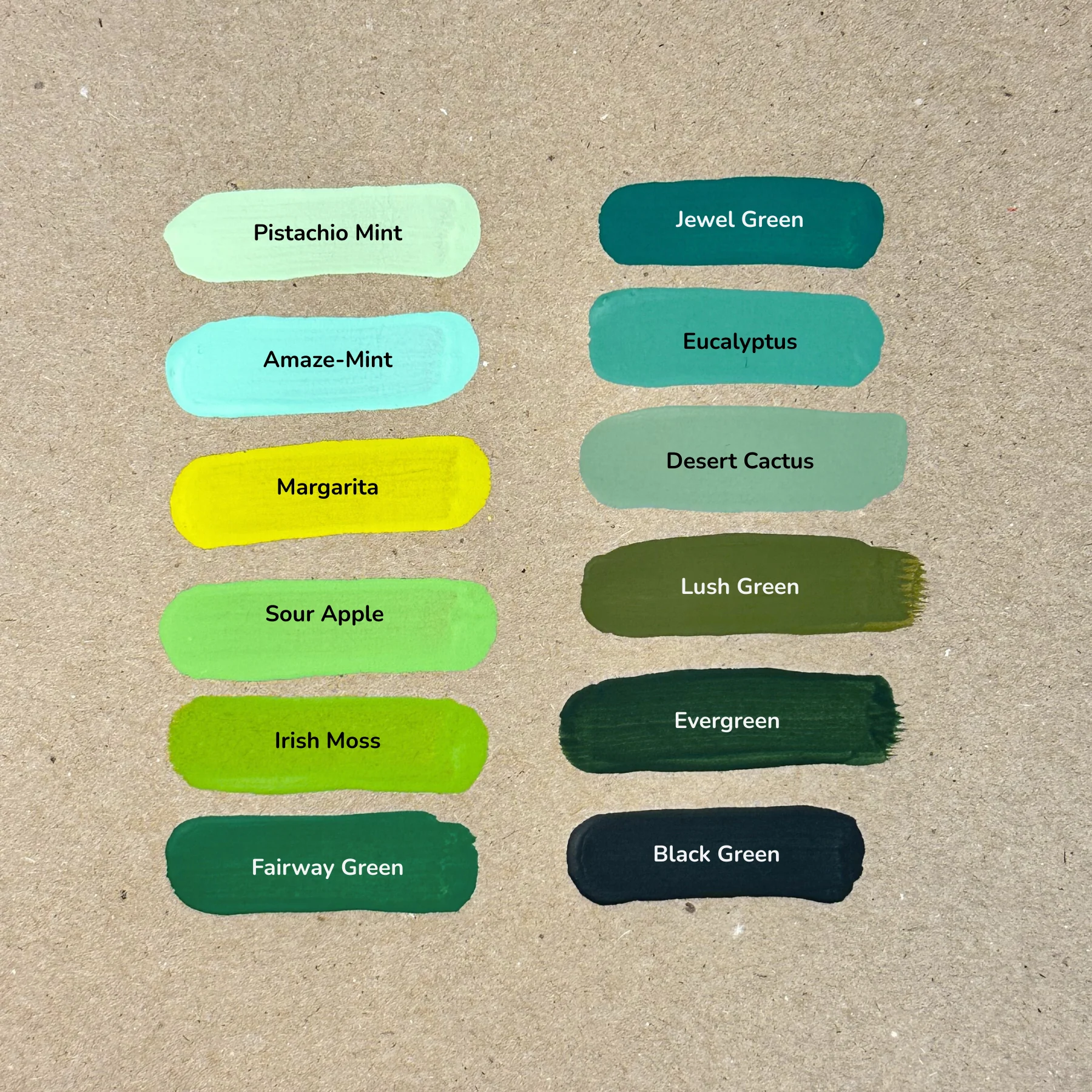 Americana Acrylic Essential Greens Paint Set - Image 4