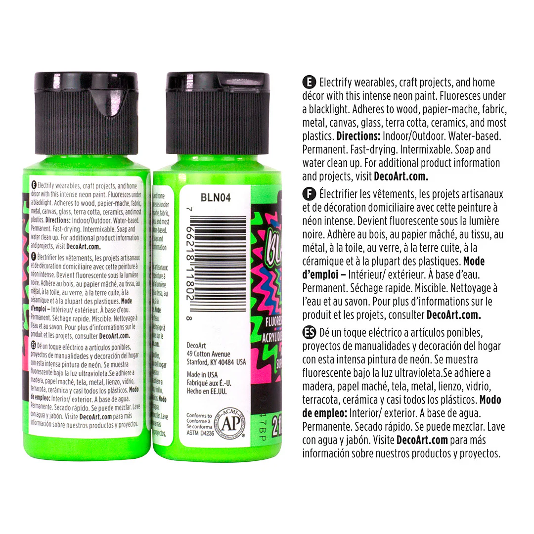 Black Light Neon Paint Set - Image 10