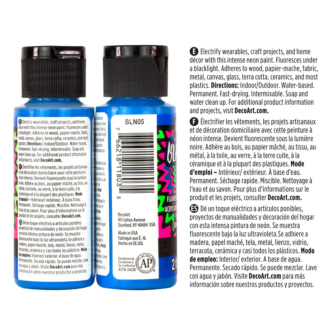 Black Light Neon Paint Set - Image 11