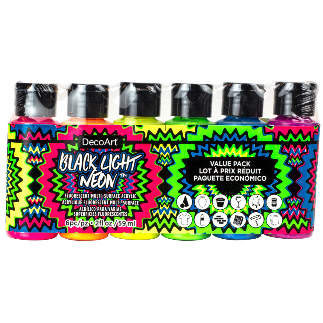 Black Light Neon Paint Set - Image 3