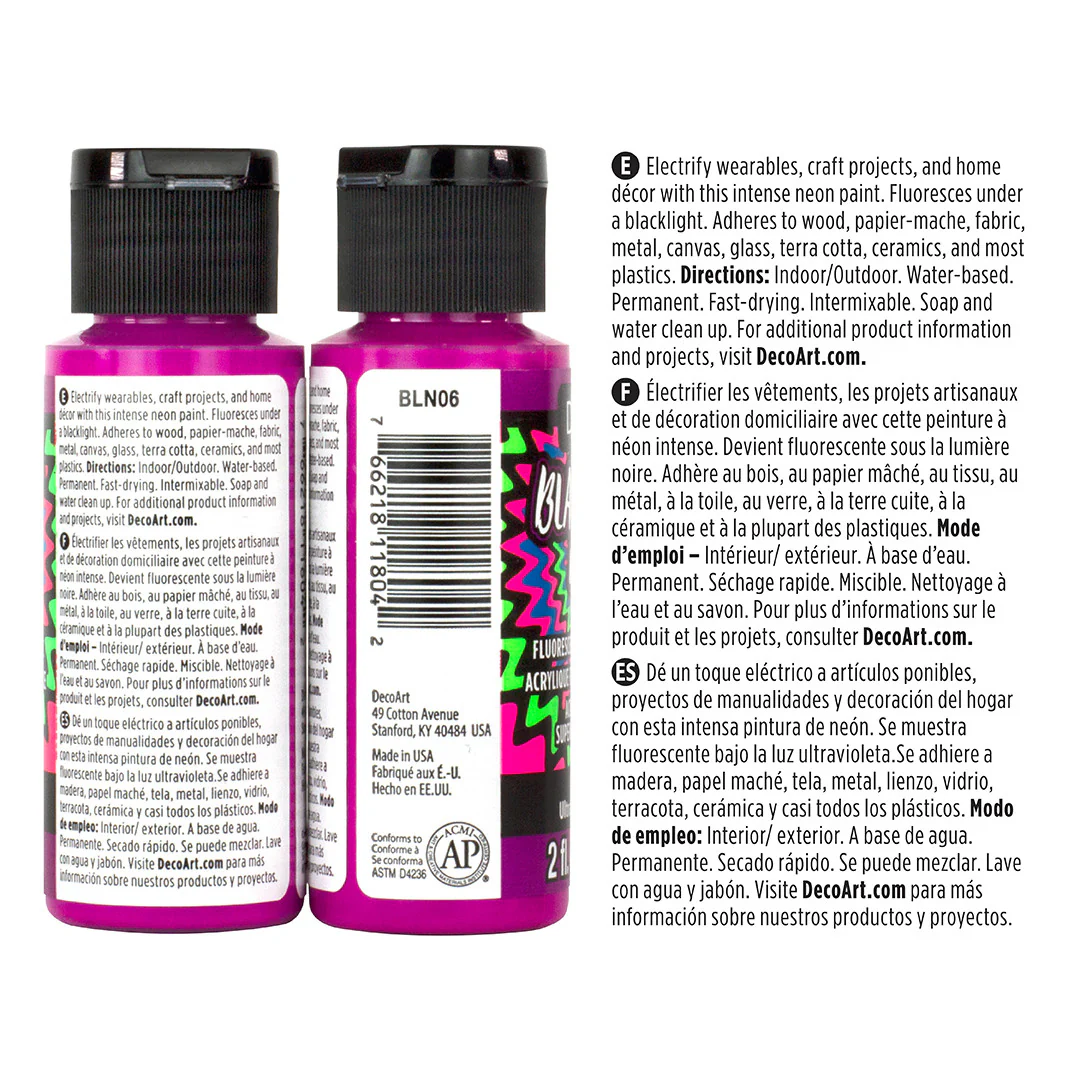 Black Light Neon Paint Set - Image 6