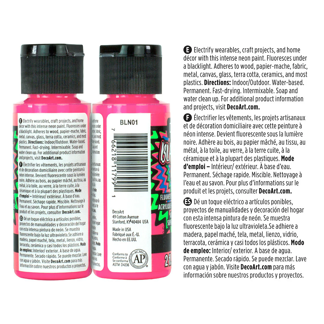 Black Light Neon Paint Set - Image 7