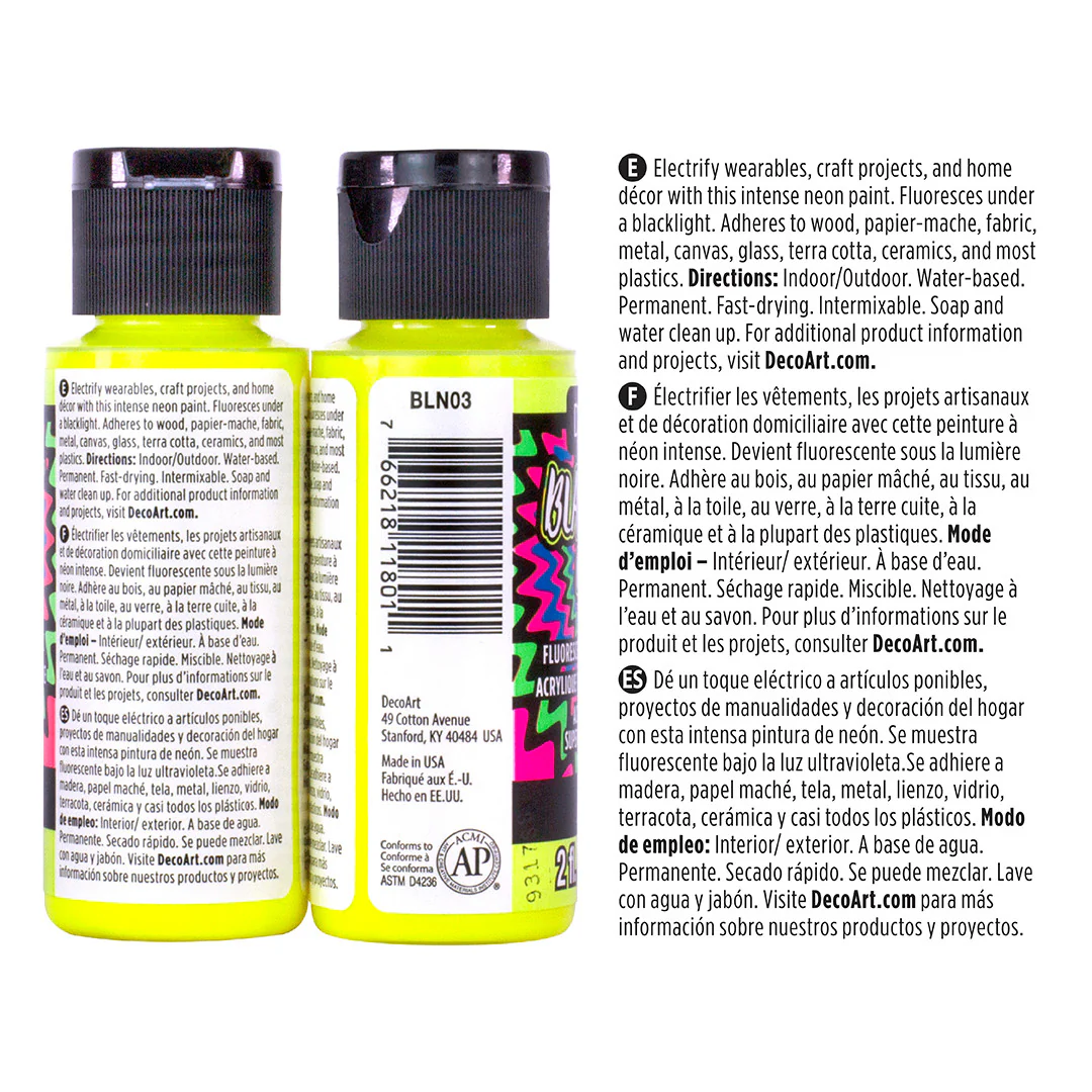 Black Light Neon Paint Set - Image 8