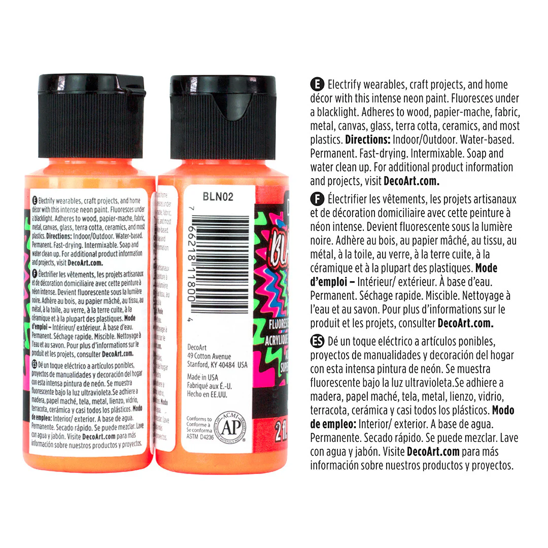 Black Light Neon Paint Set - Image 9