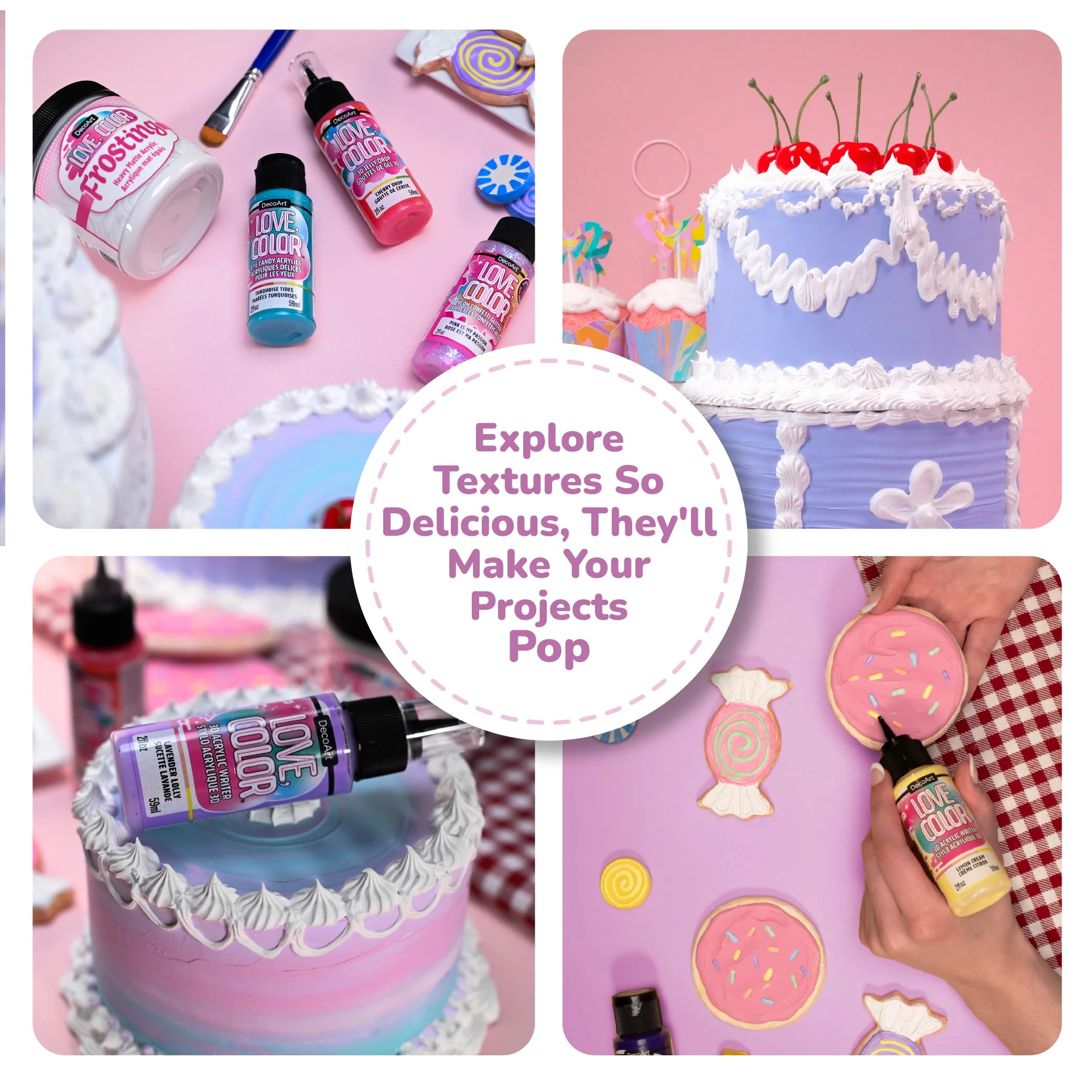 Love, Color 3D Acrylic Writers Complete Set (8ct) - Image 5