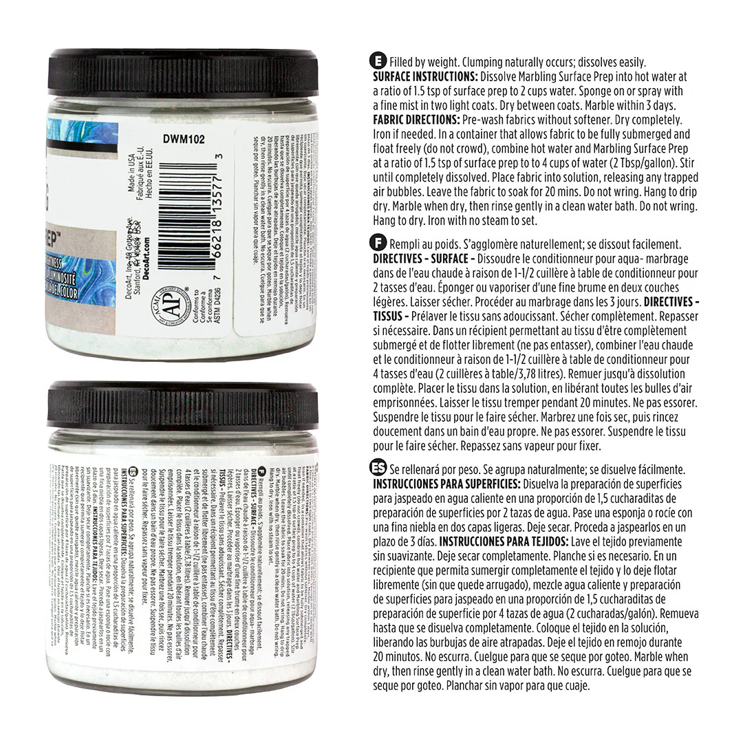 Water Marbling Fabric and Object Surface Prep - Image 4